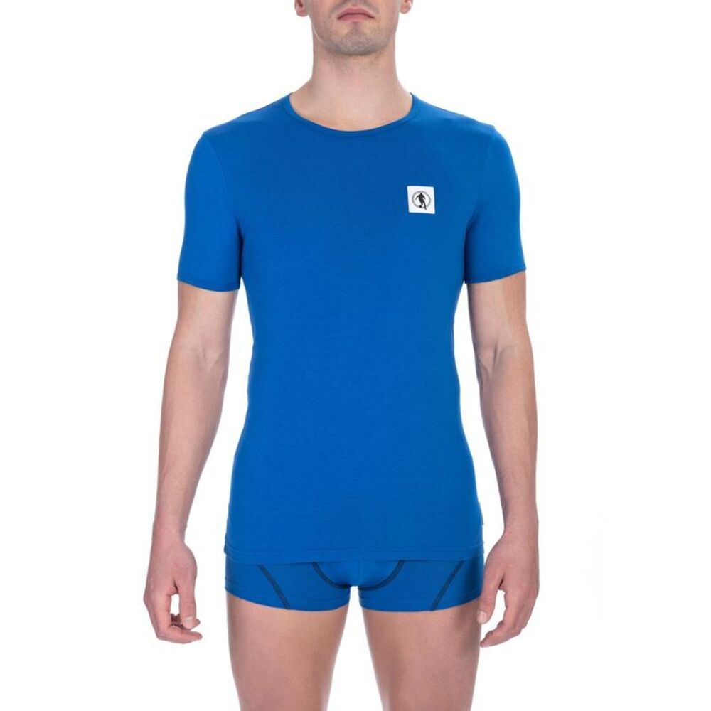 Bikkembergs Blue Cotton Men Men's T-Shirt